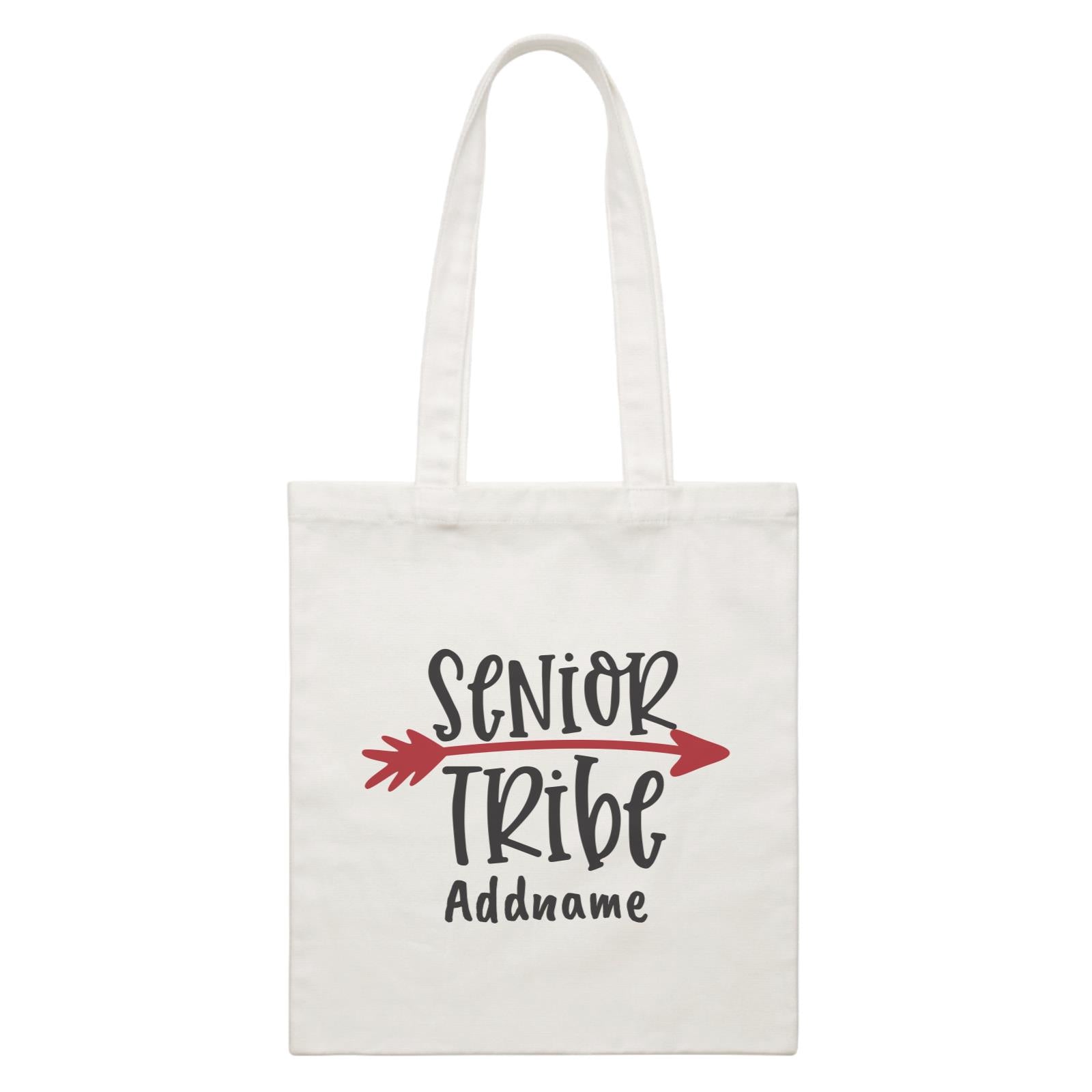 Graduation Series Senior Tribe White Canvas Bag