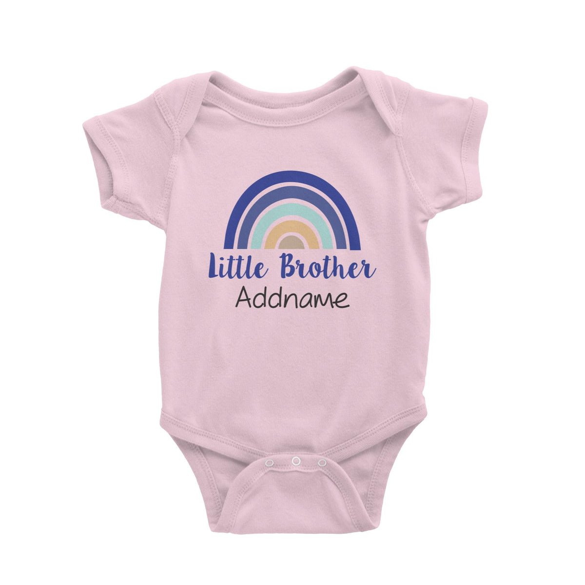 Colourful Rainbow Little Brother Baby Romper