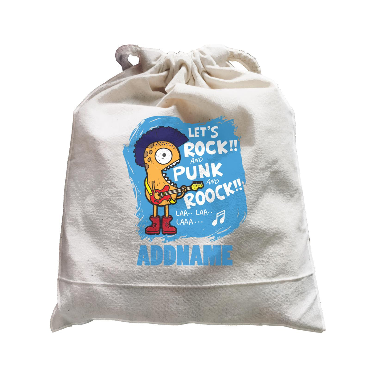 Cool Cute Monster Let's Rock And Punk And Roock Monster Addname Satchel
