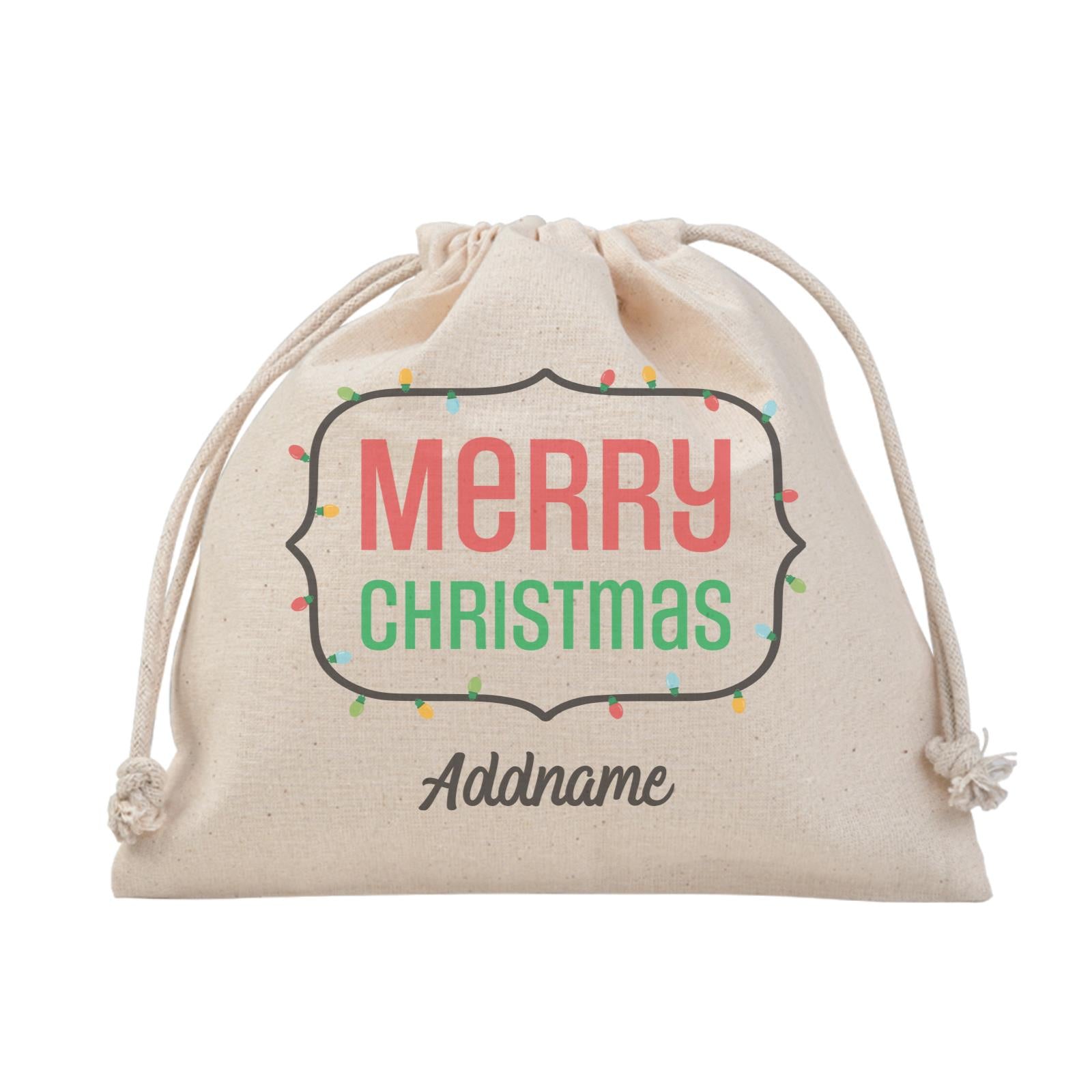 Christmas Series Merry Christmas LED Lights Border Satchel