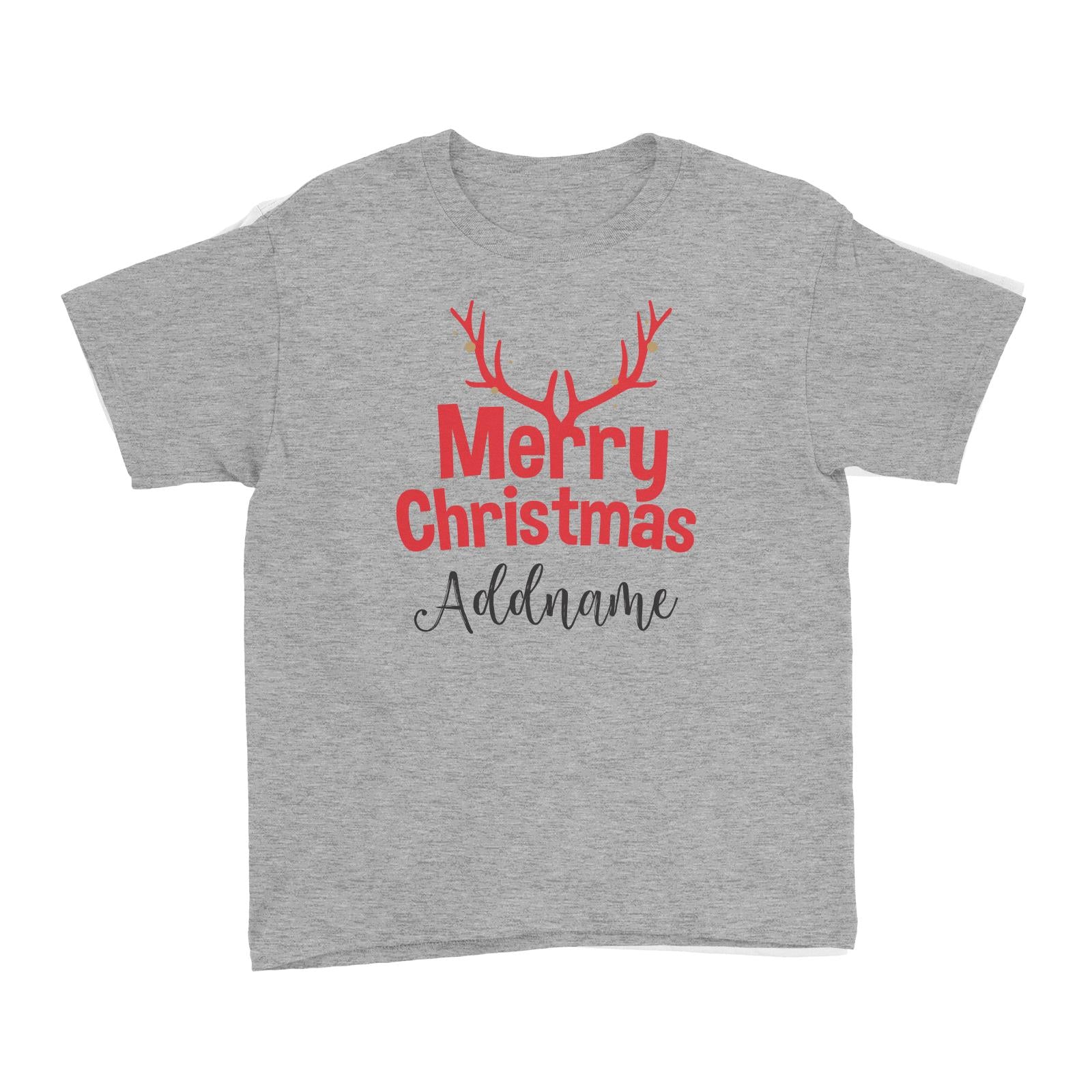Christmas Series Antler Merry Christmas Kid's T-Shirt