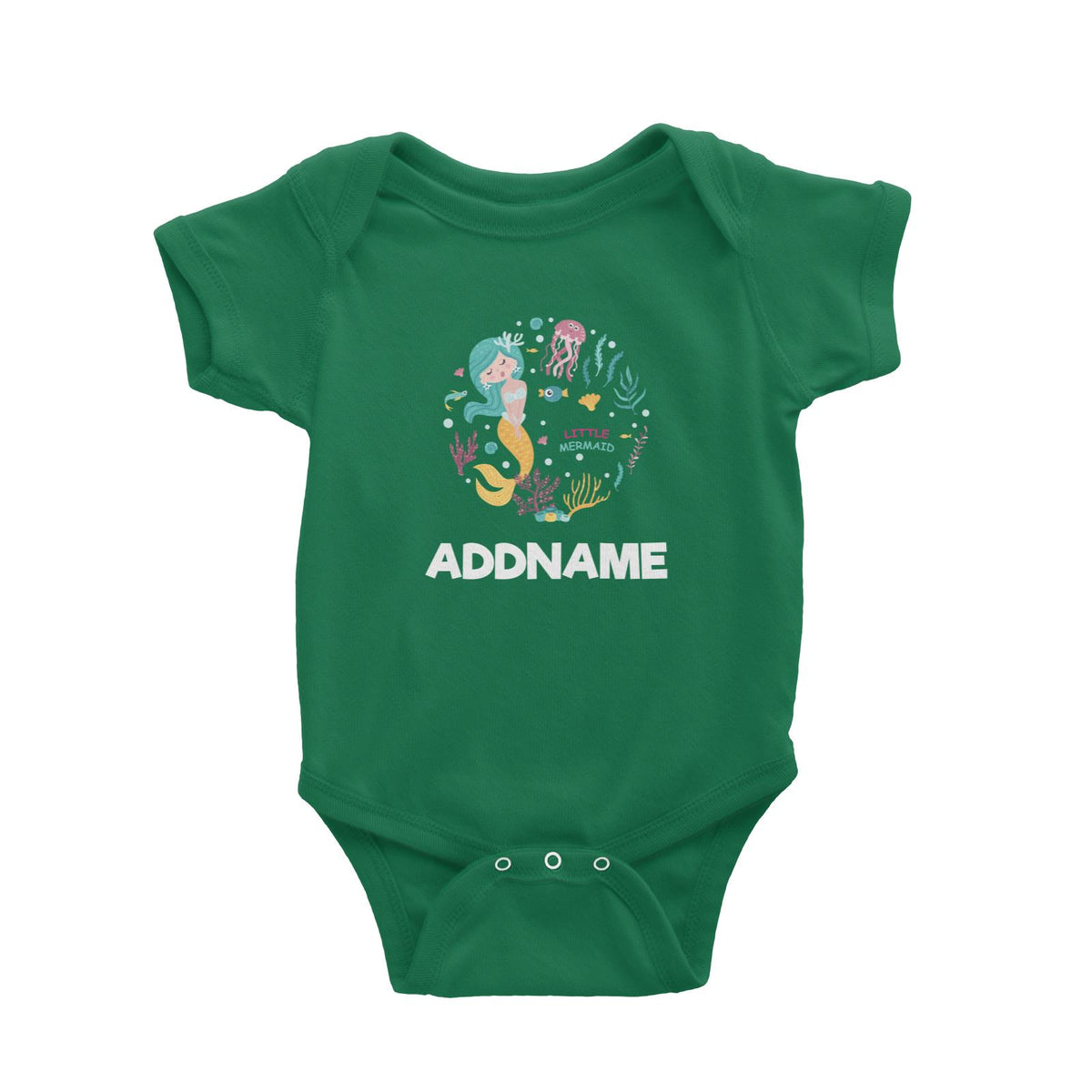Pop Mermaid  Baby Romper