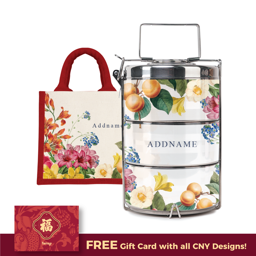 Countless Blessings Series - Half Lining Lunch Bag and Tiffin Carrier