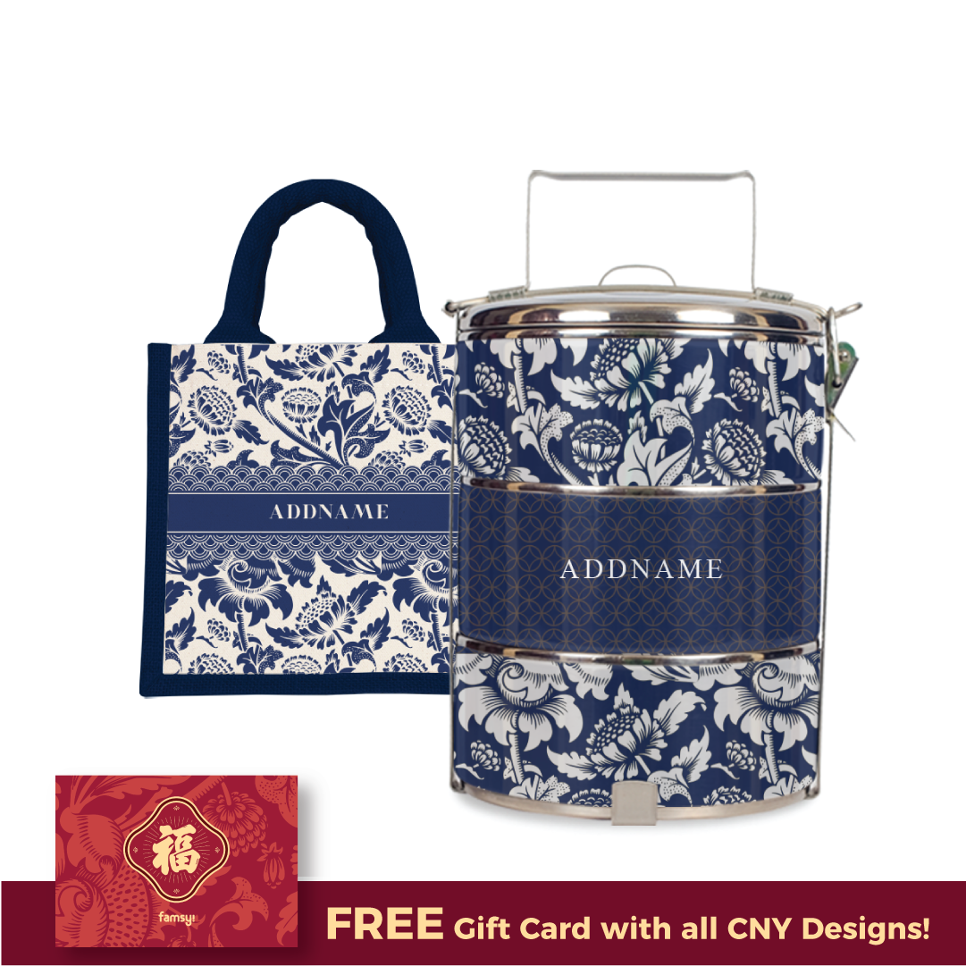 Limitless Opportunity Series - Blue Half Lining Lunch Bag and Tiffin Carrier