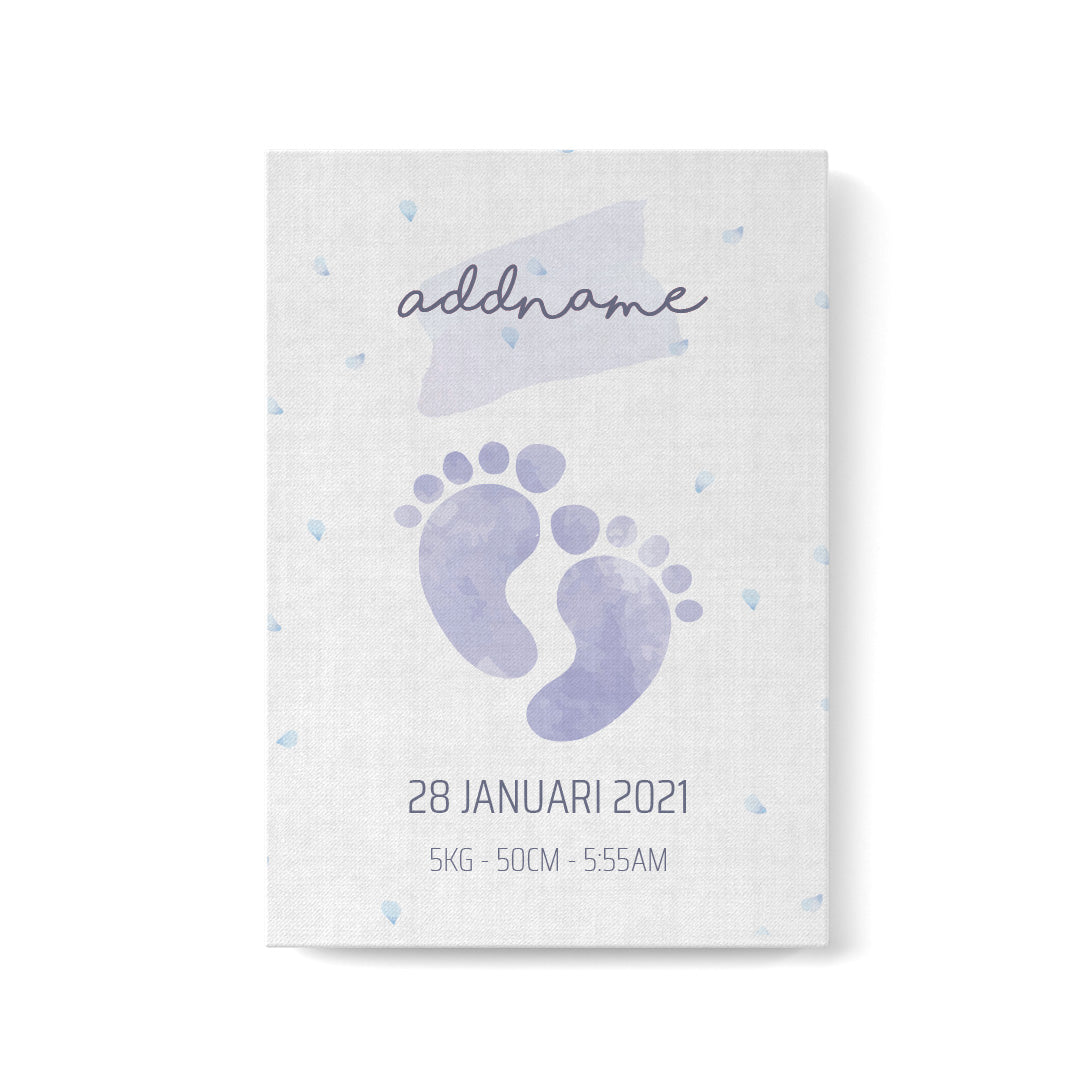 Footprint Boy Baby Frame