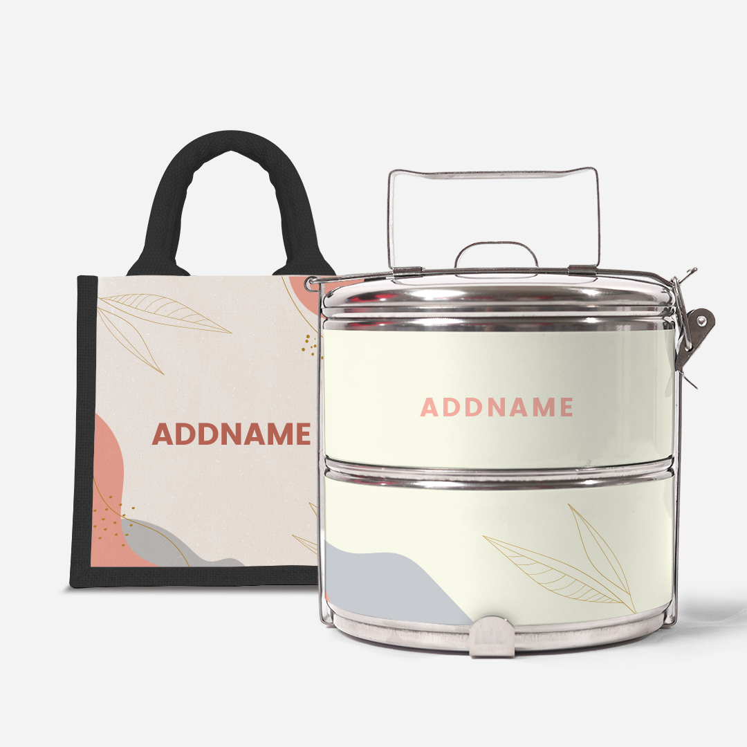 Charlotte Series - Marshmallow Two-Tier Tiffin Carrier