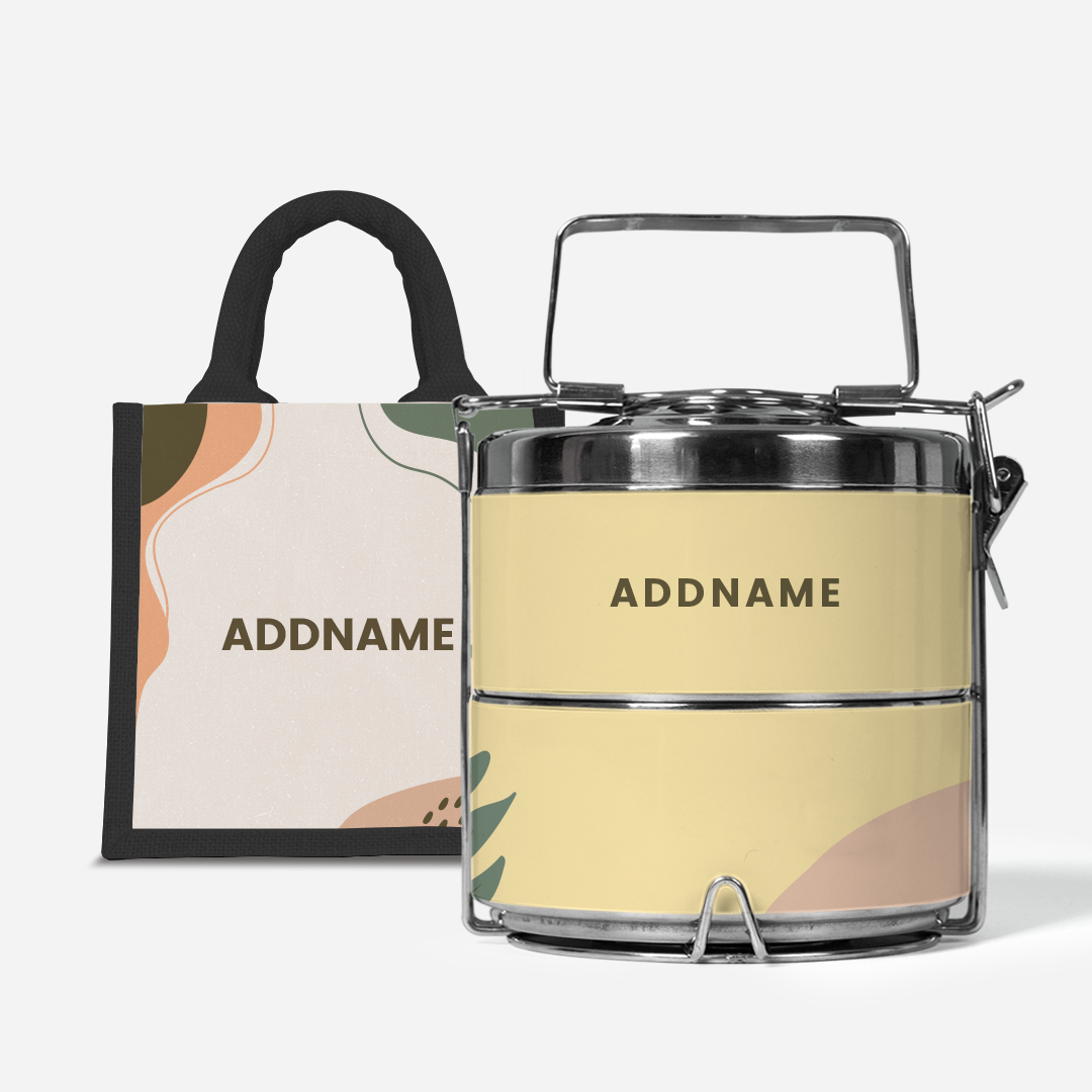 Charlotte Series - Tangerine Two-Tier Tiffin Carrier