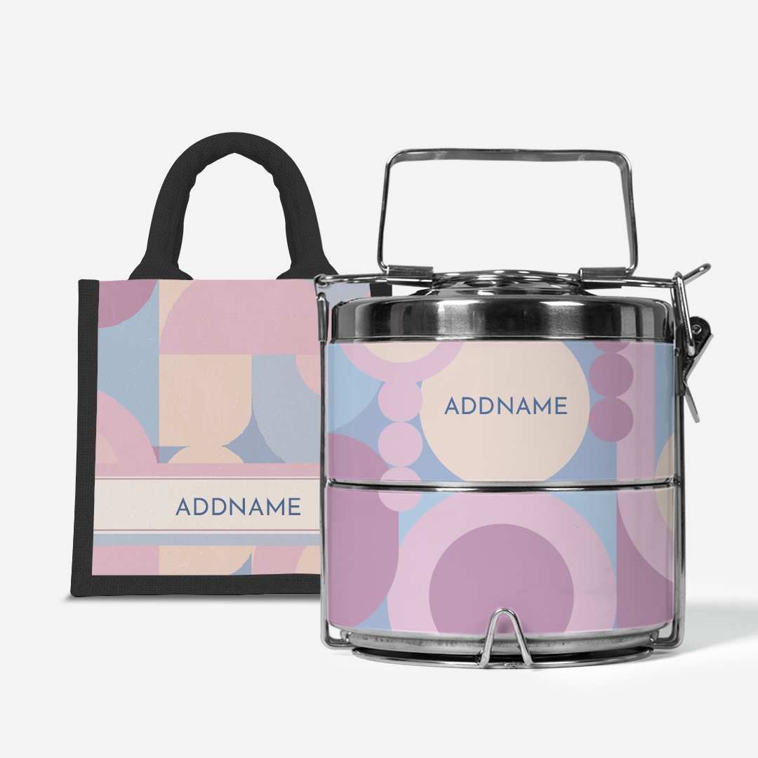 Ryn Series - Bandung  - Lunch Tote Bag with Two-Tier Tiffin Carrier