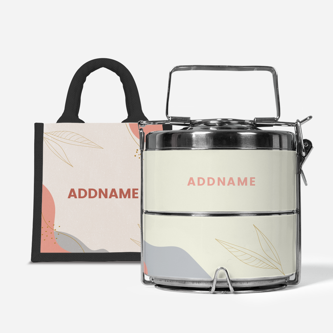 Charlotte Series - Marshmallow Two-Tier Tiffin Carrier