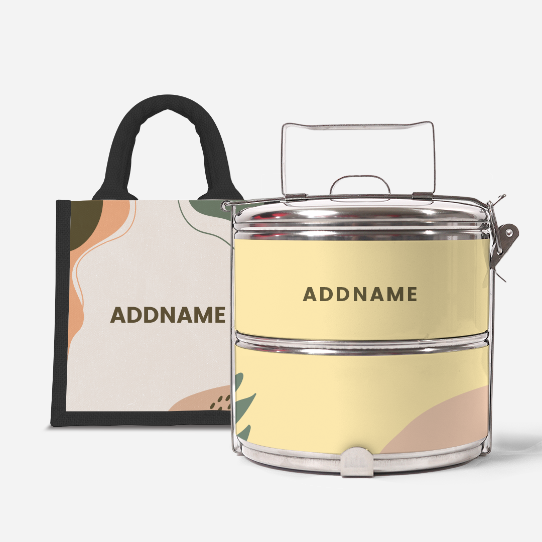 Charlotte Series - Tangerine Two-Tier Tiffin Carrier