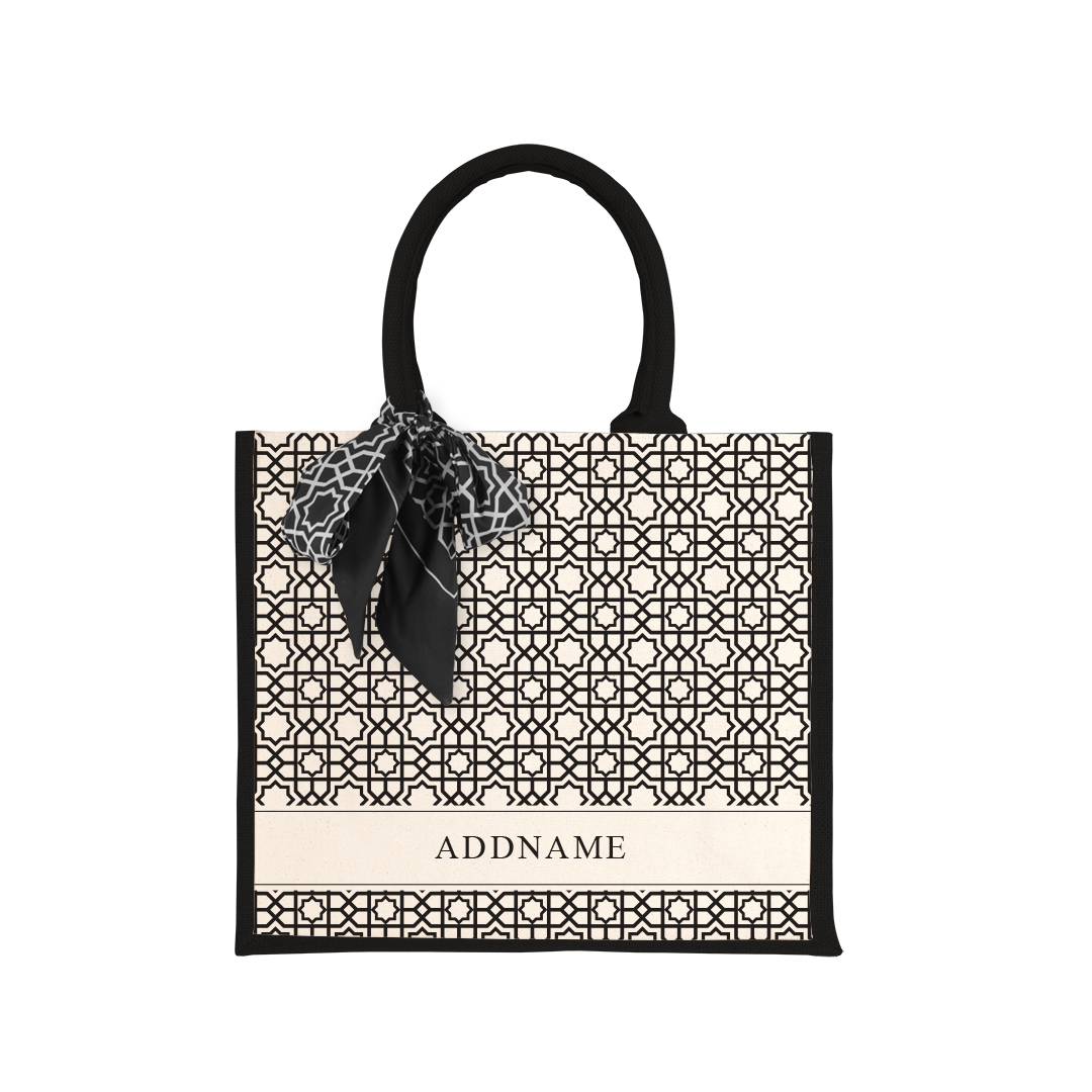 Annas Series -  Black Jute Bags