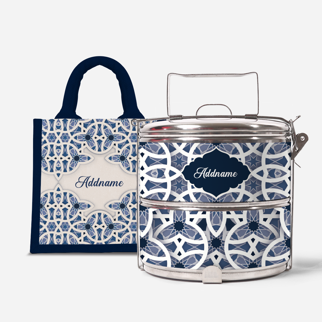 Ratu Series - Blue Two-Tier Tiffin Carrier