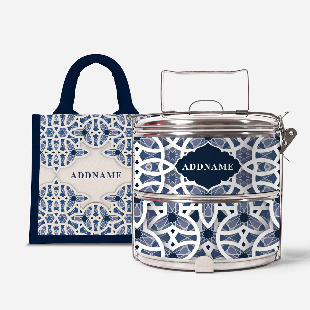 Ratu Series - Blue Two-Tier Tiffin Carrier