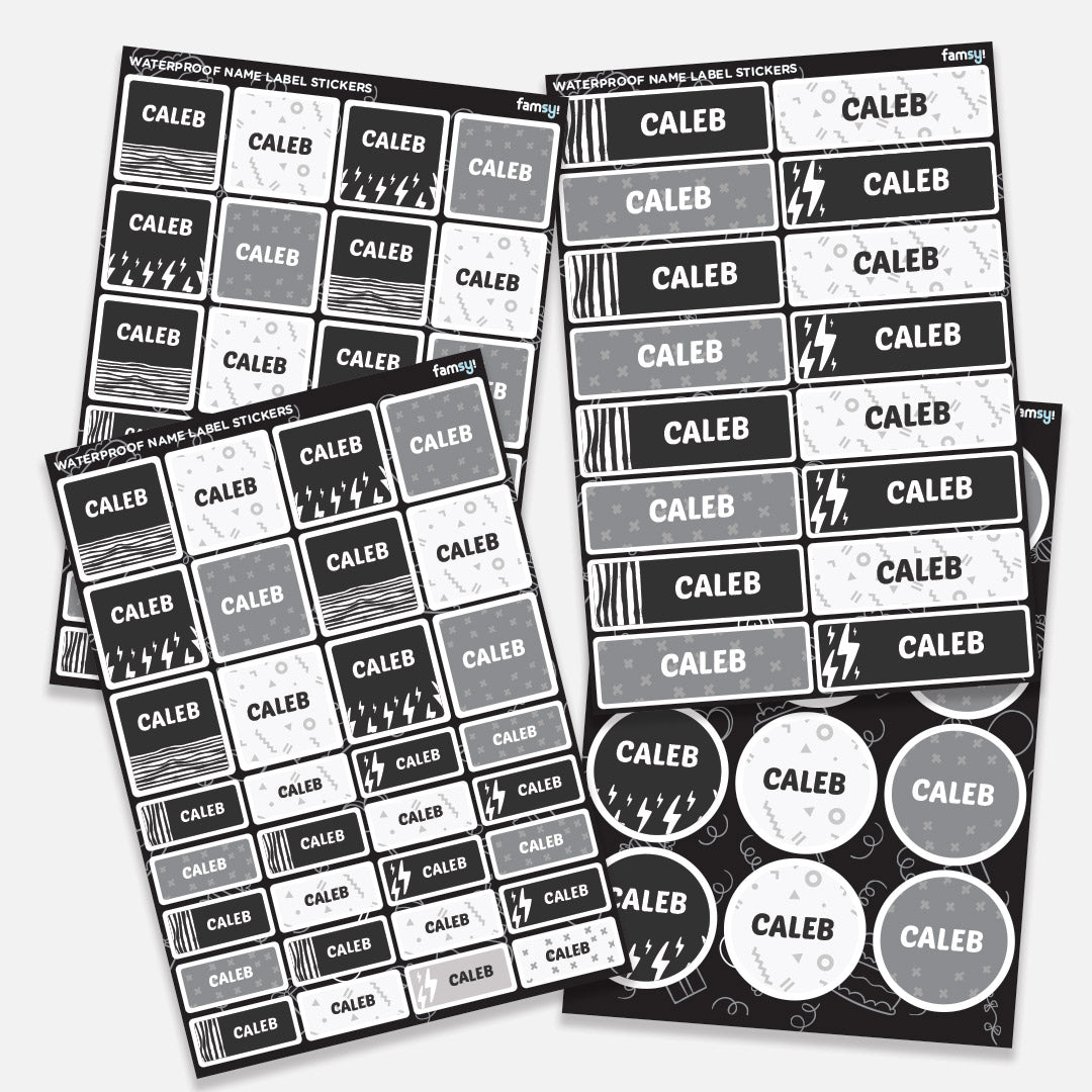 Waterproof Name Label Stickers