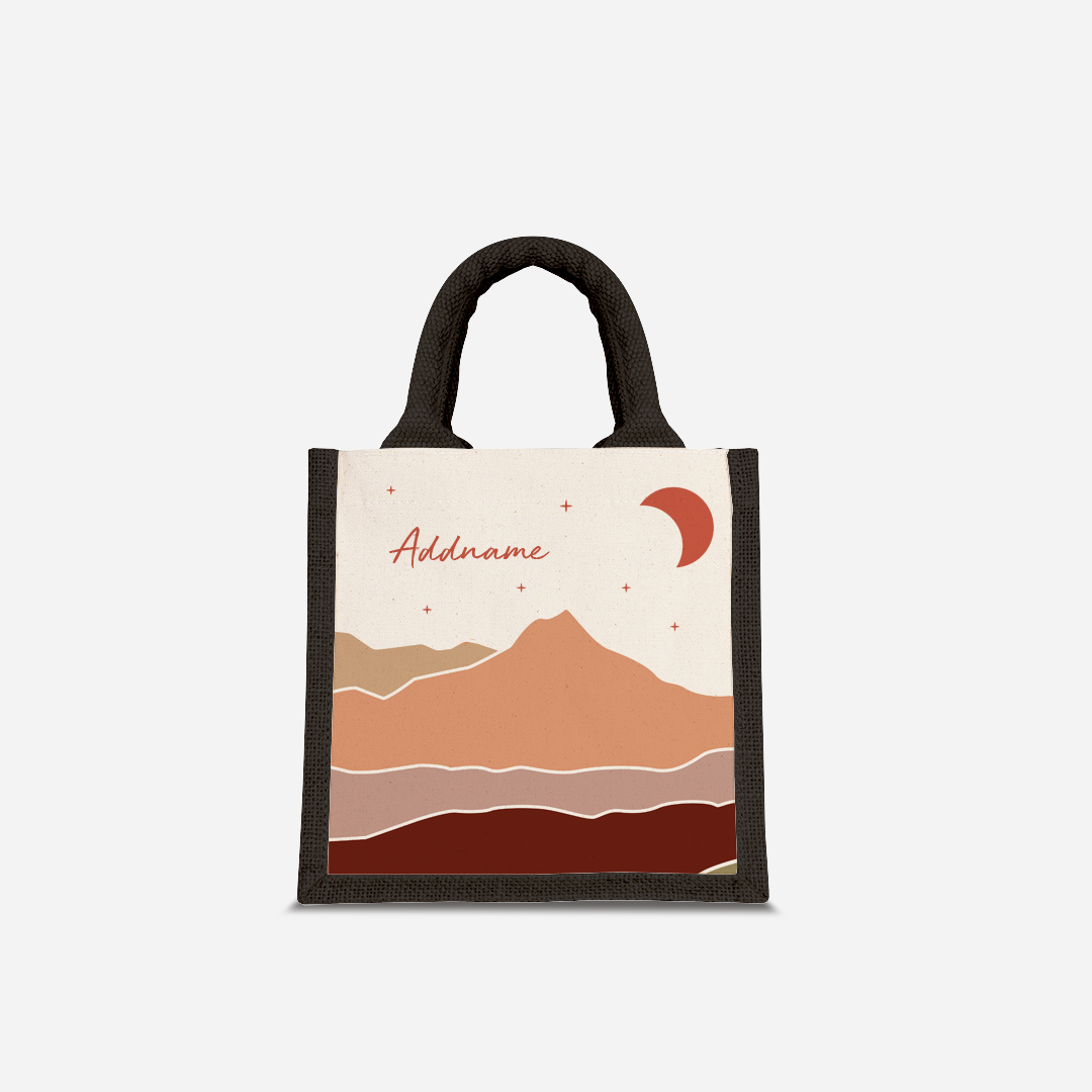 Kaira Series Half Lining Lunch Bag - Asfar Black