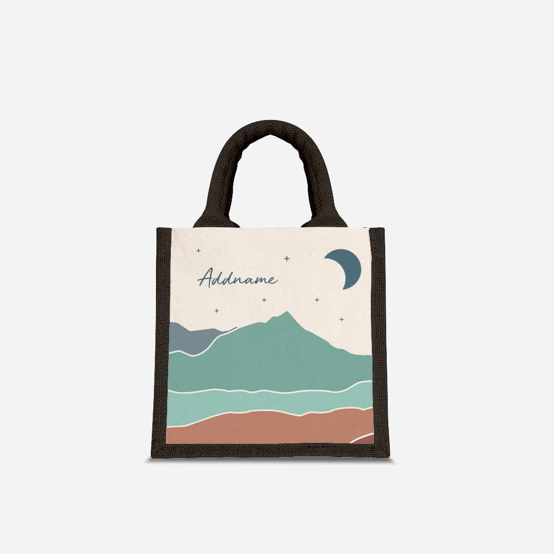 Kaira Series Half Lining Lunch Bag - Azraq Black