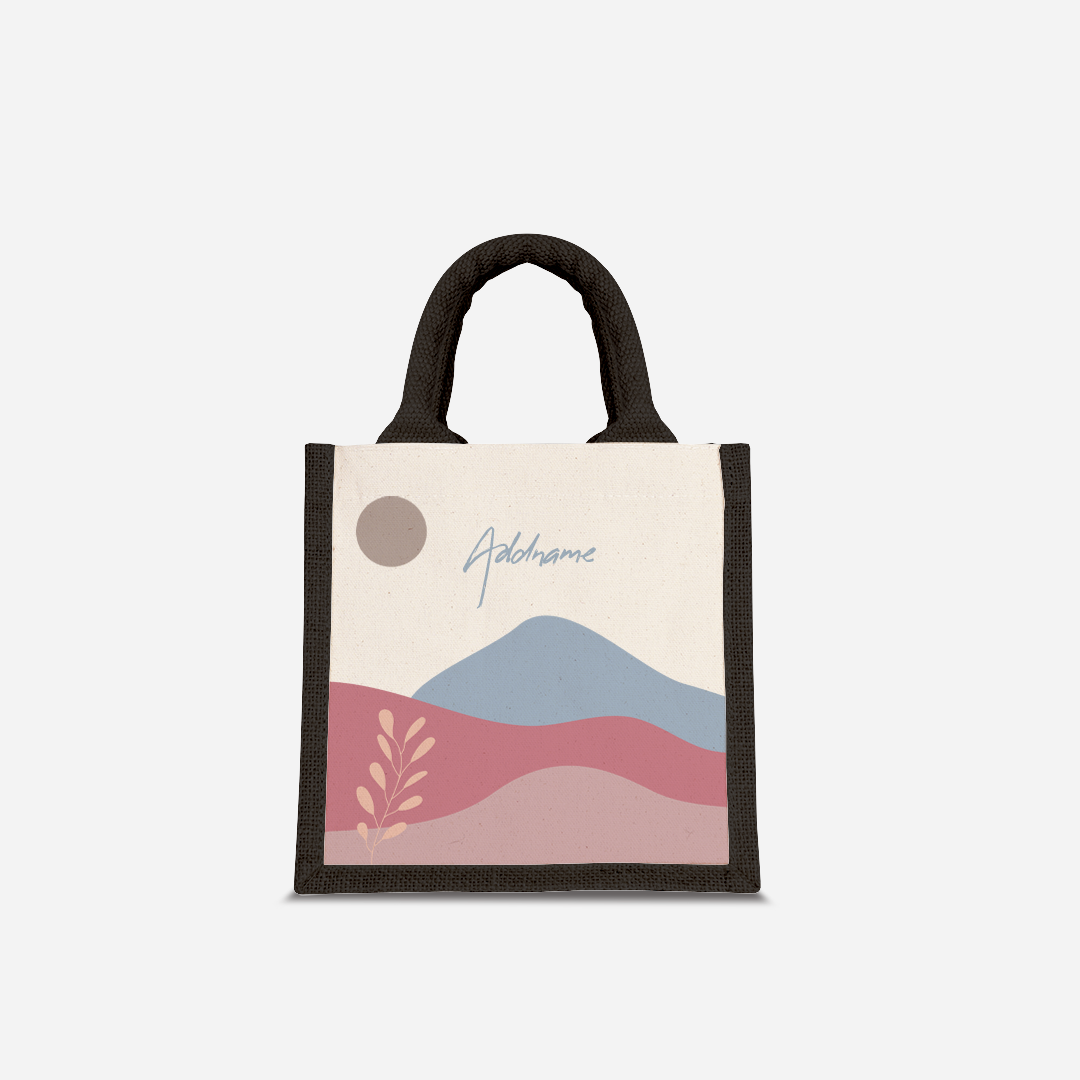 Kaira Series Half Lining Lunch Bag - Ardina Black