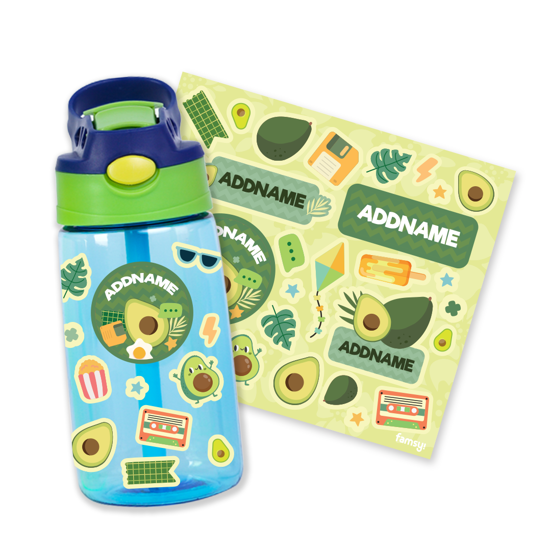 Tasty Avocado Blue Kiddies Bottle