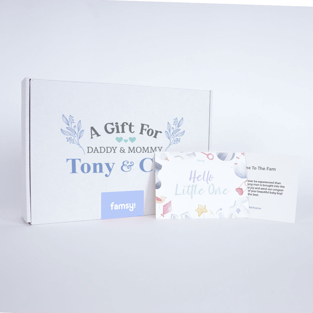 Boy Personalise Daddy & Mommy Gift Box GB