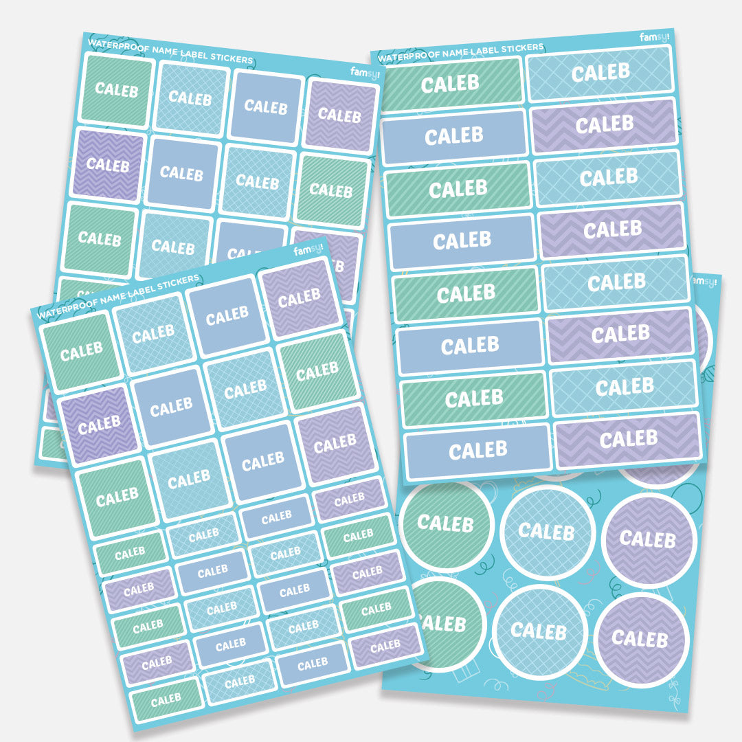 Waterproof Name Label Stickers