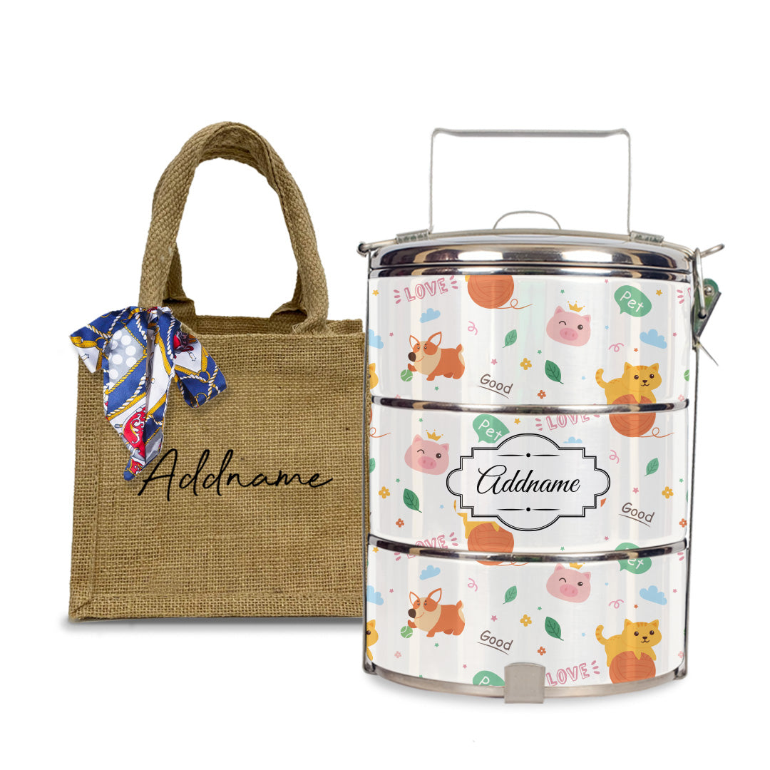 Cat And Friends Tiffin Carrier