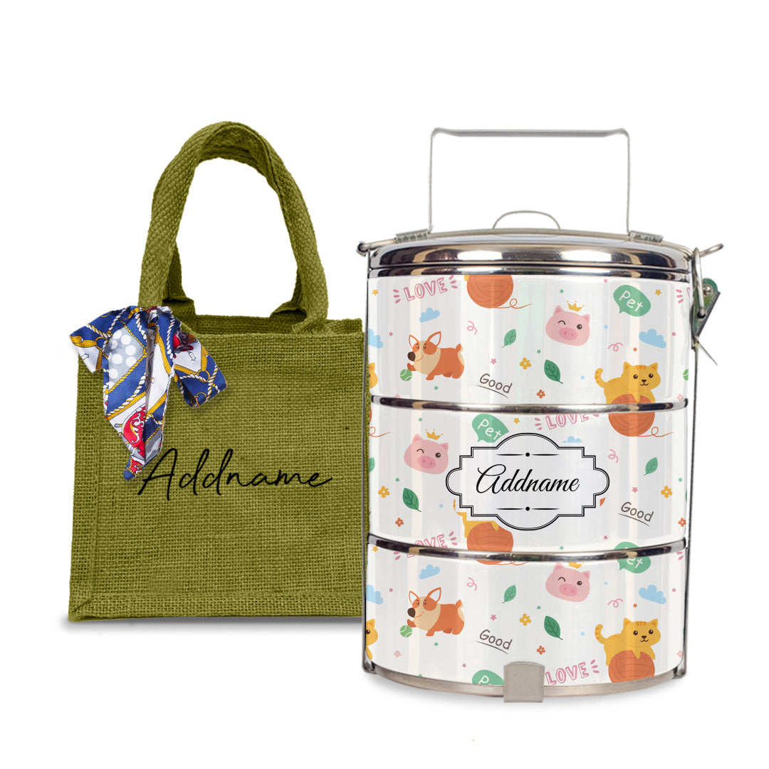 Cat And Friends Tiffin Carrier