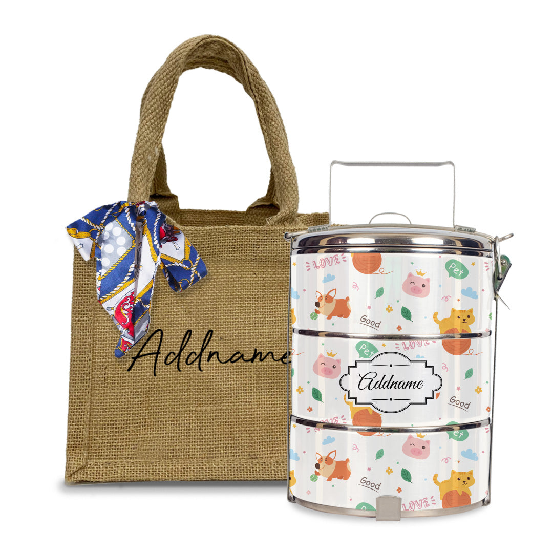 Cat And Friends Tiffin Carrier