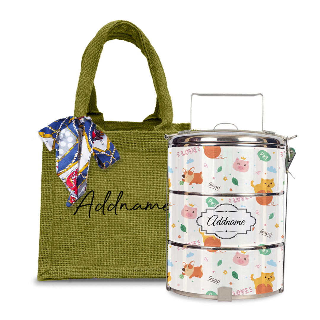 Cat And Friends Tiffin Carrier