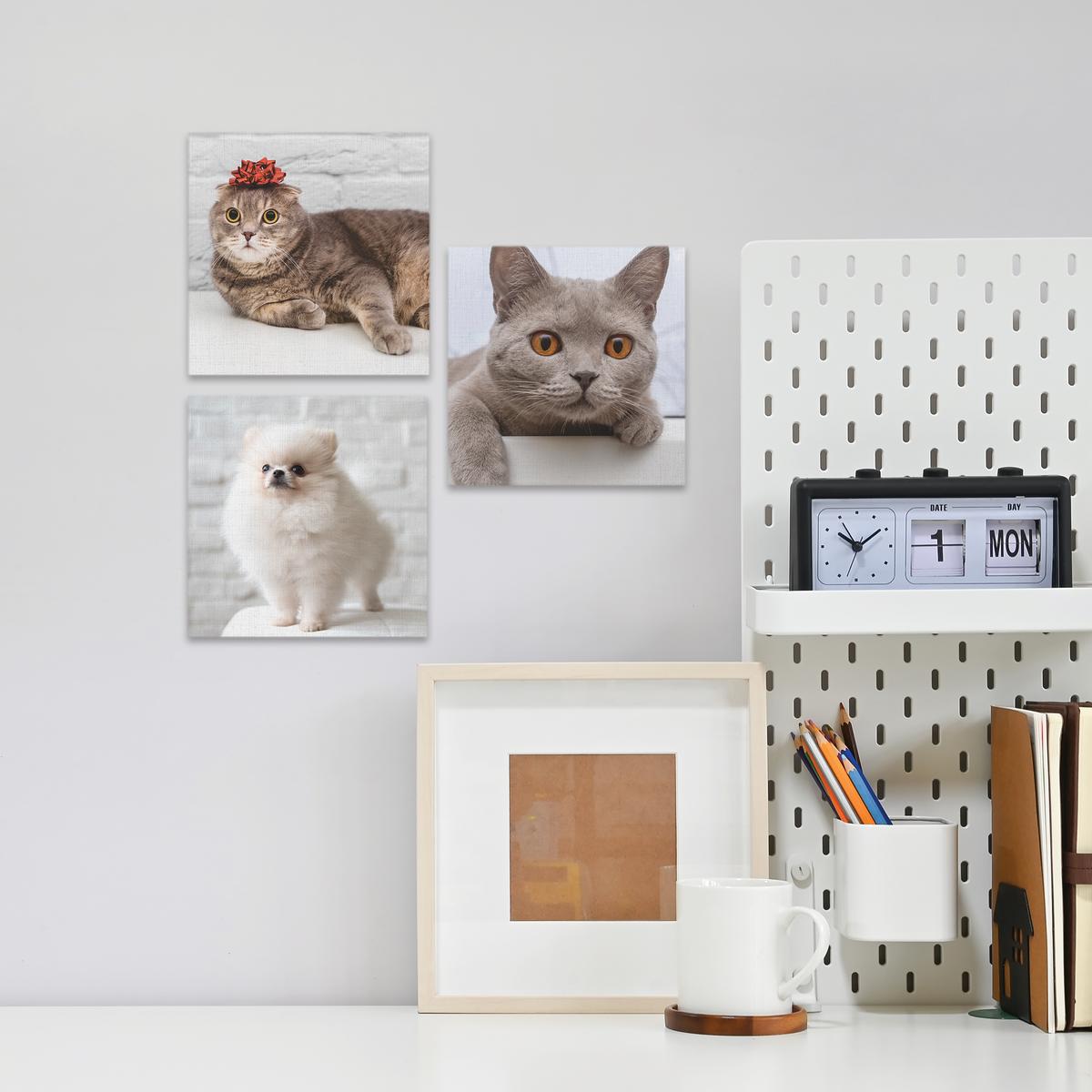 Custom Your Pet&#39;s Home Canvas Photo Tiles