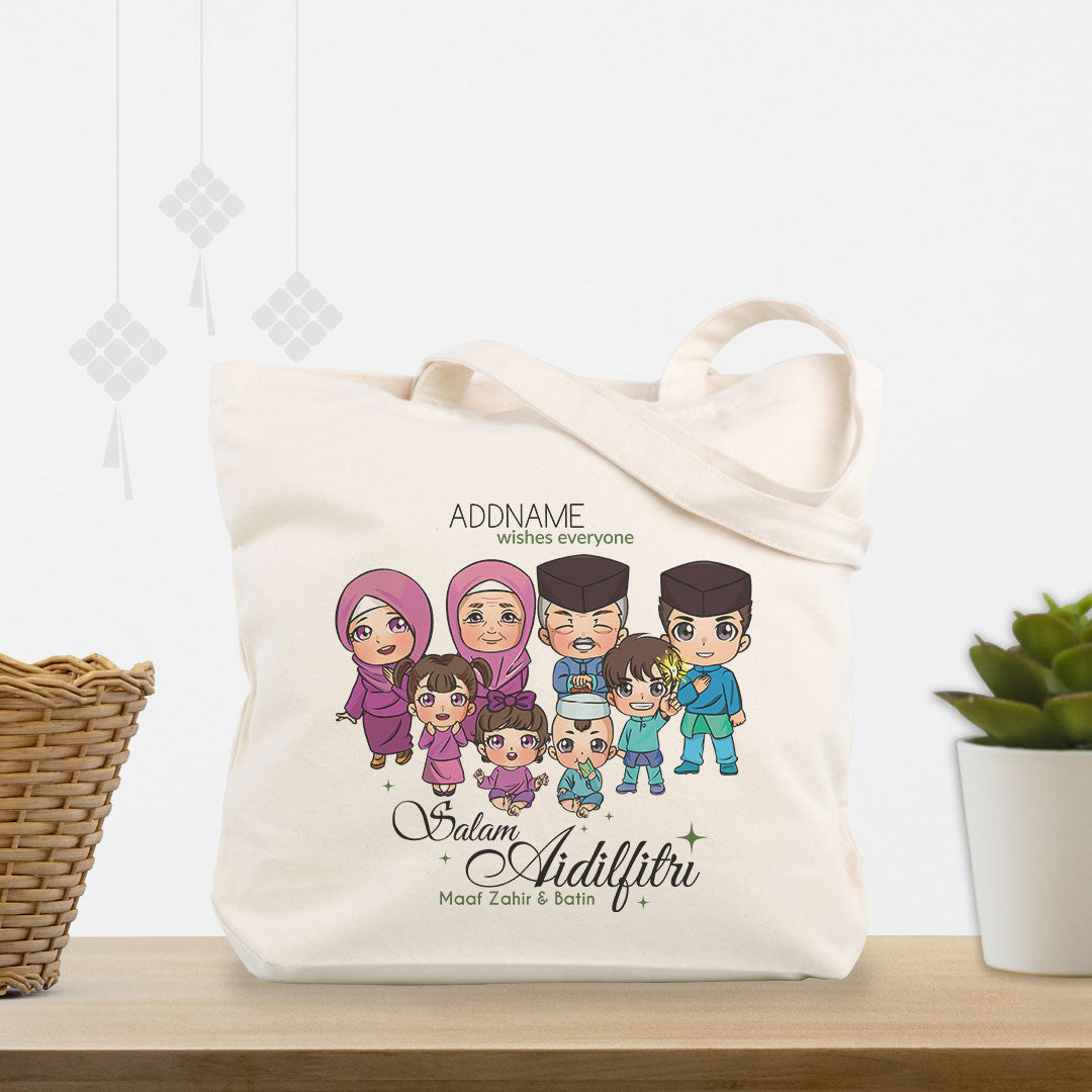 Raya Chibi Family Shopping Bag