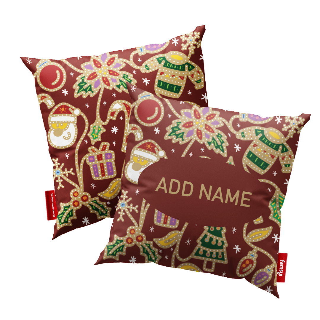 Polly Full Print Pillow - Red