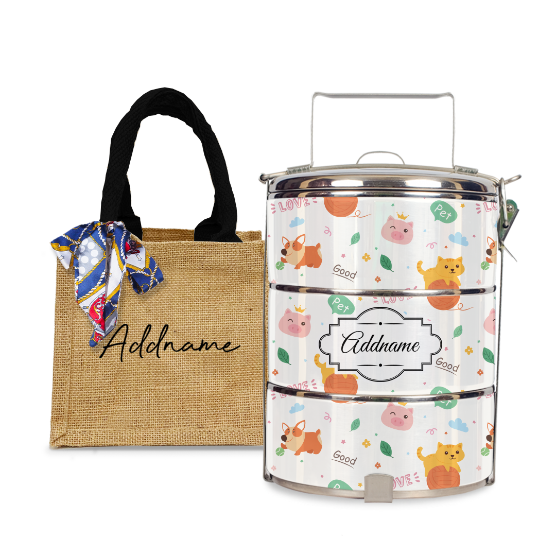 Cat And Friends Tiffin Carrier