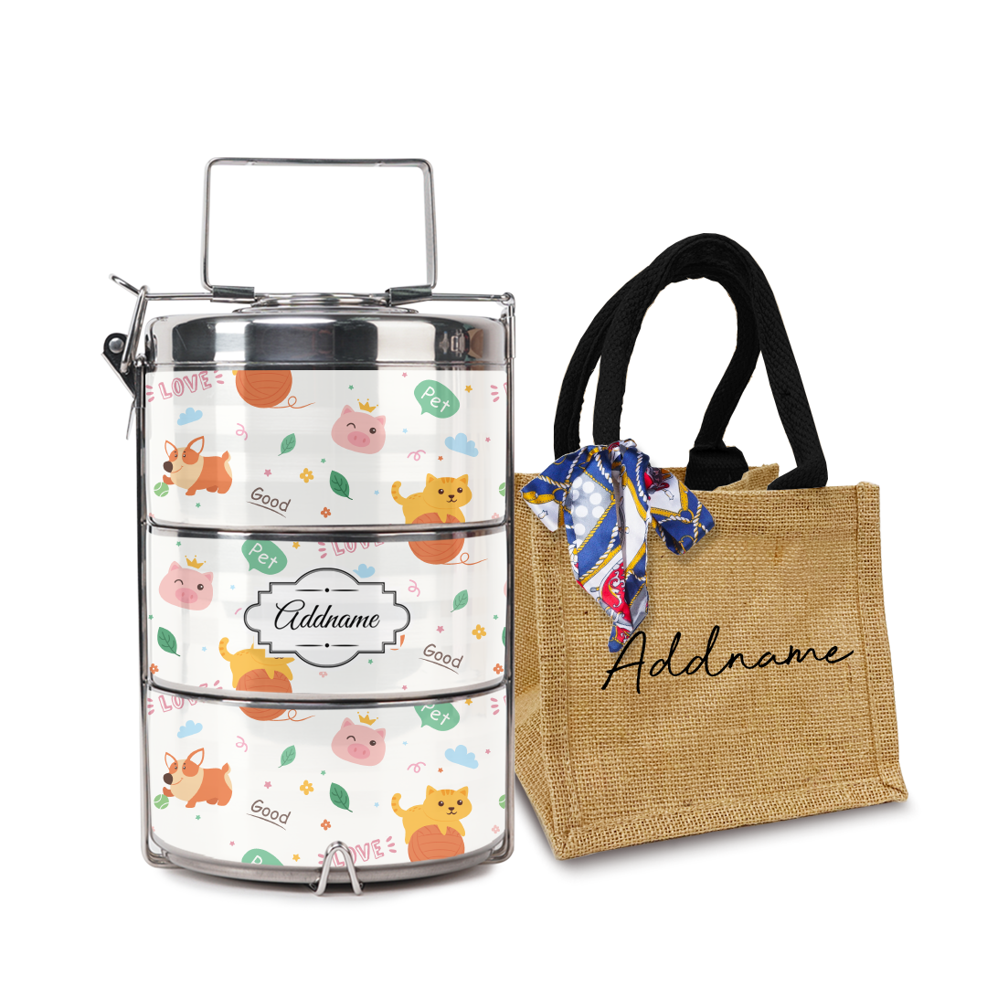 Cat And Friends Tiffin Carrier