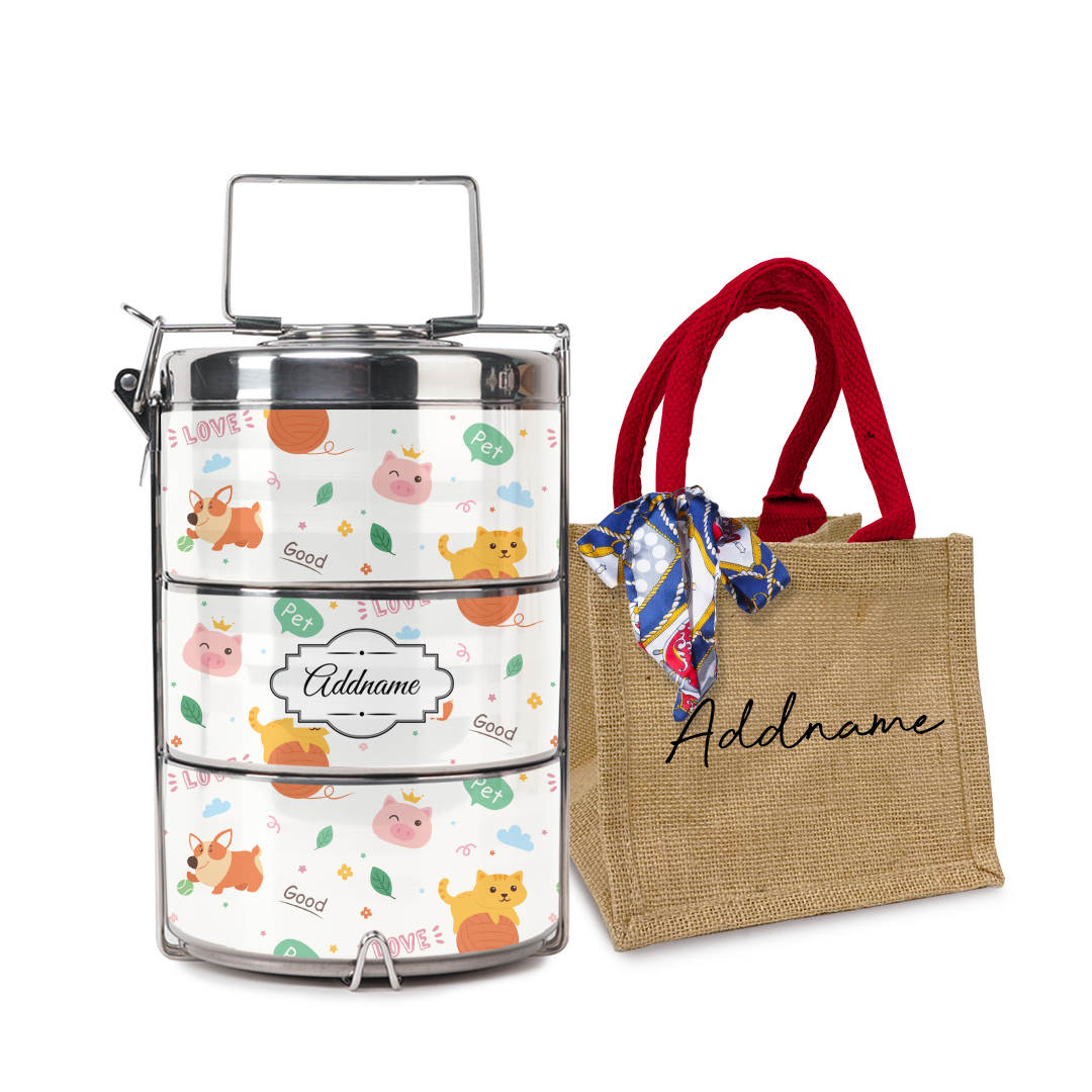 Cat And Friends Tiffin Carrier