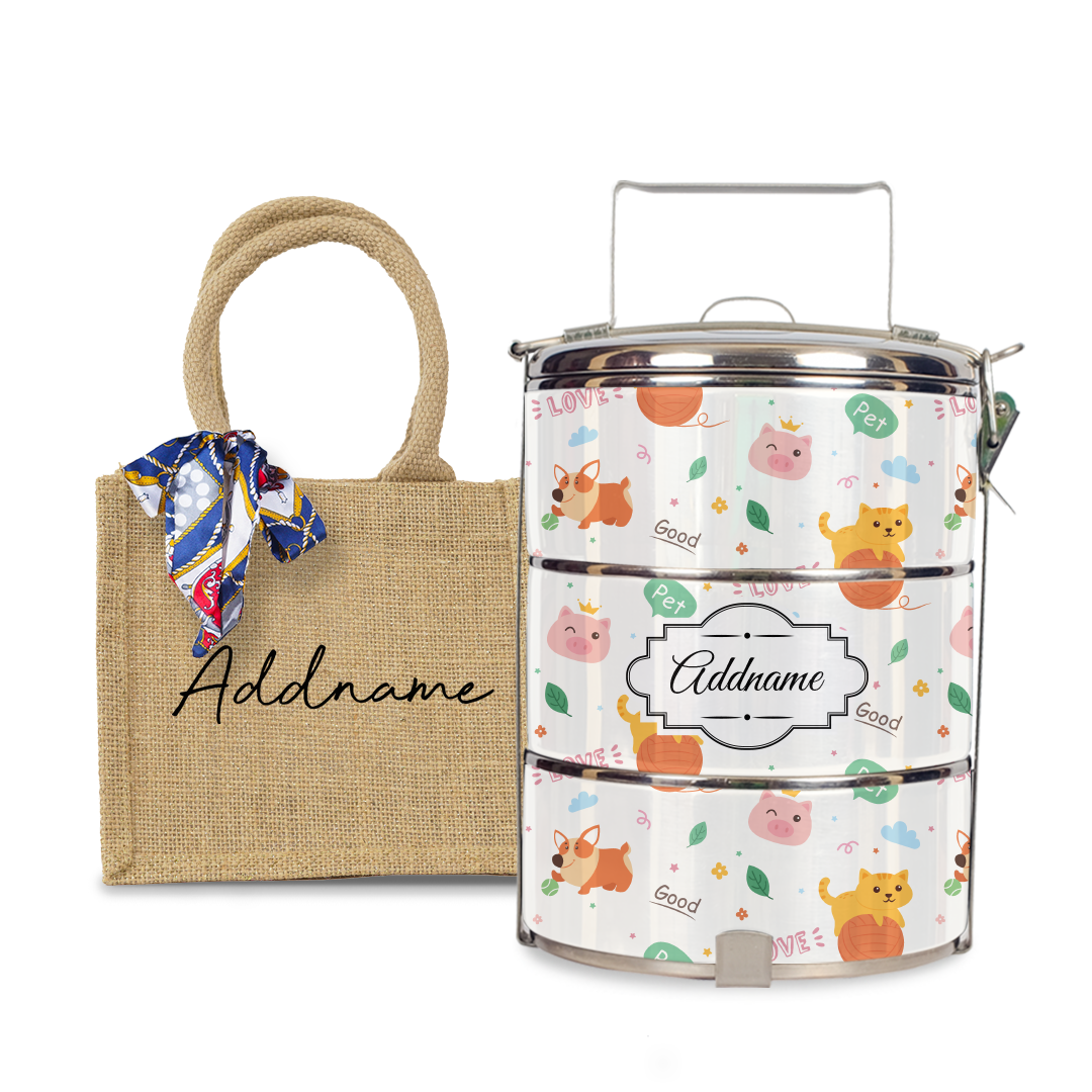 Cat And Friends Tiffin Carrier