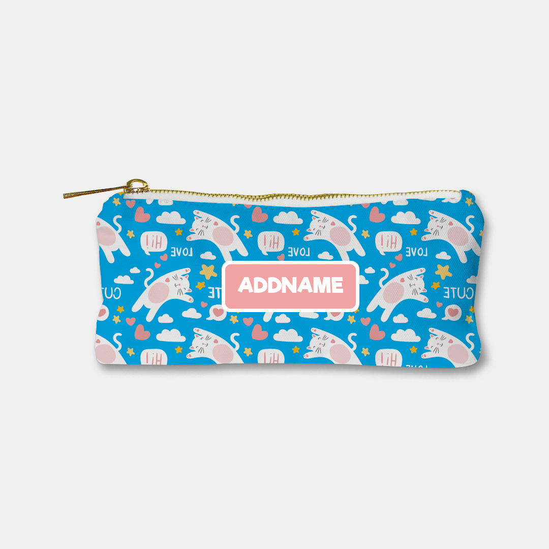 Kids Essentials -Cute Cat Pink Stationery Pouch