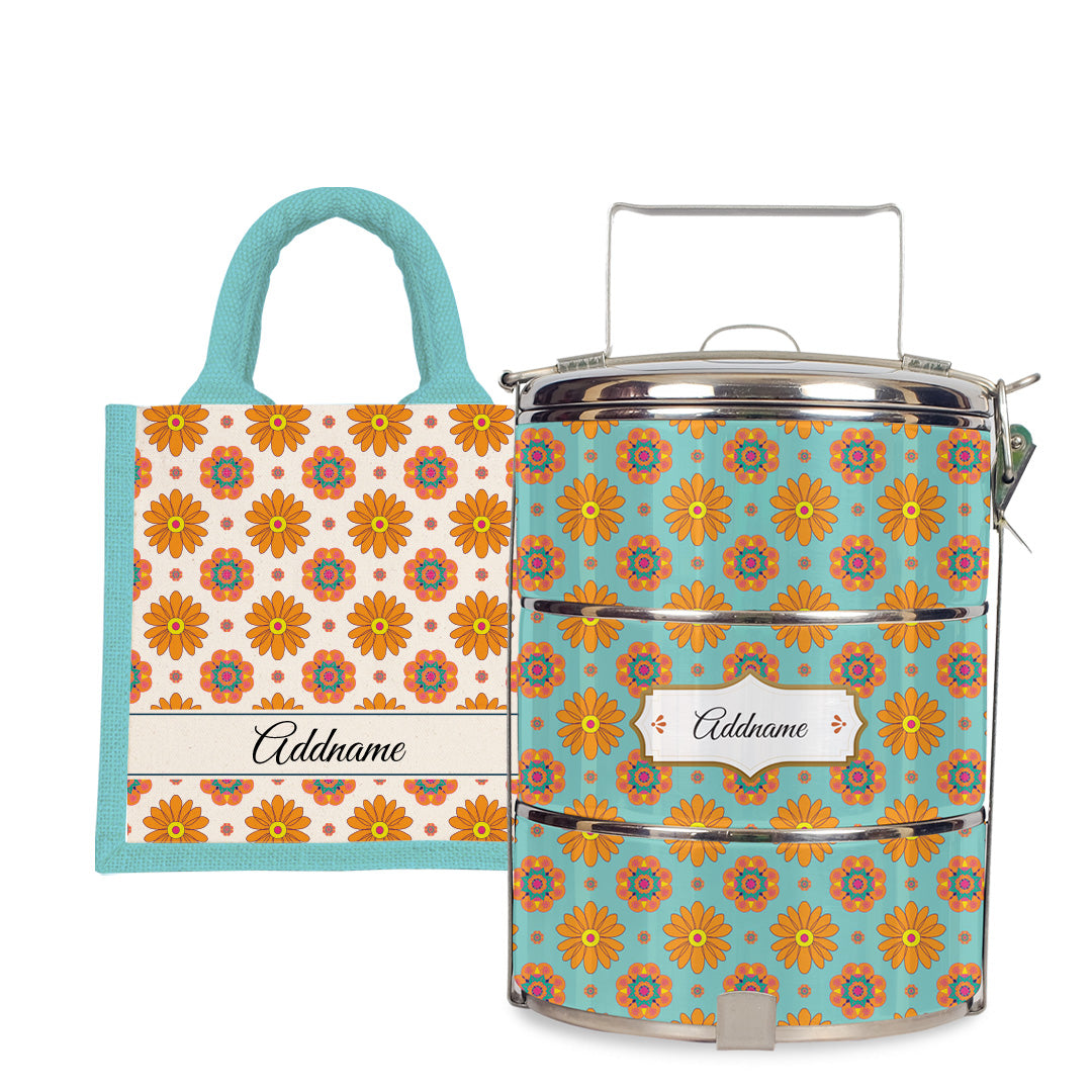Deepavali Series - Blissful Sunshine Tiffin Carrier