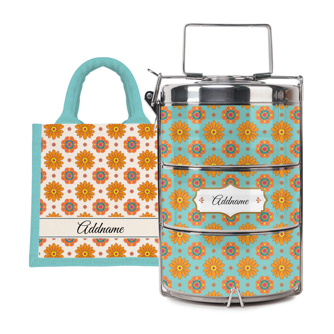 Deepavali Series - Blissful Sunshine Tiffin Carrier
