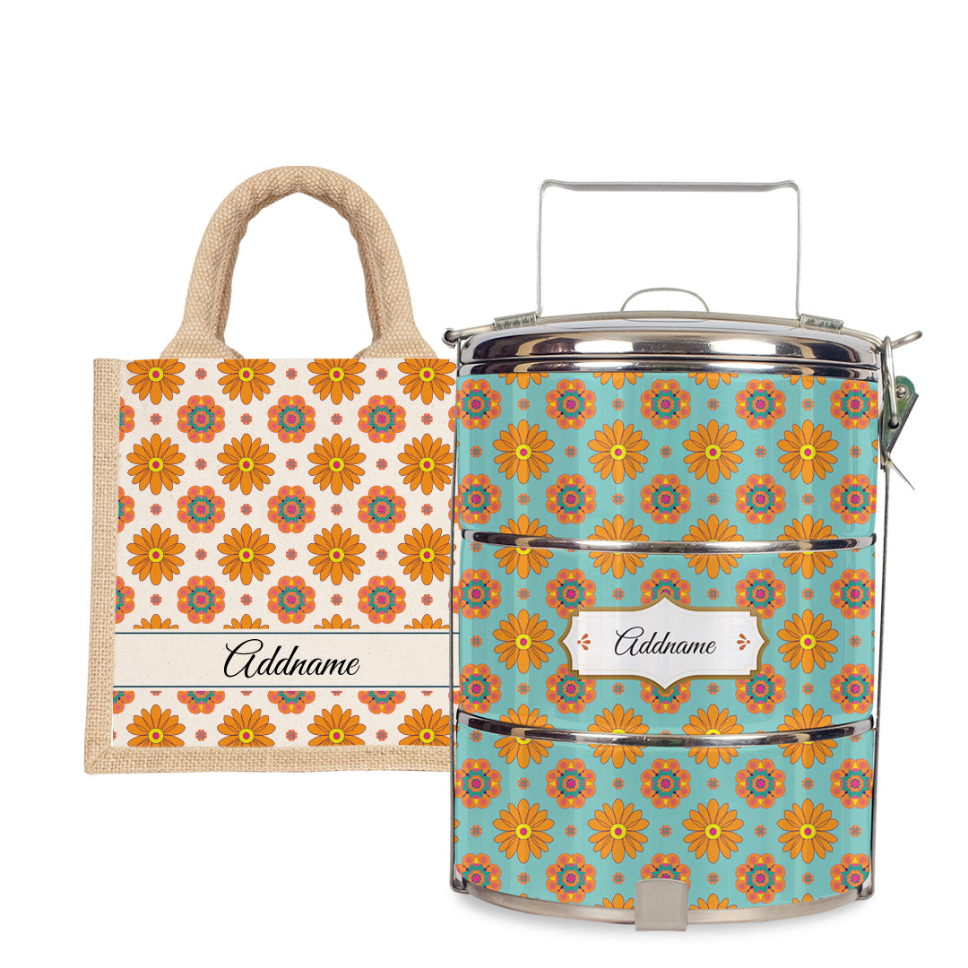 Deepavali Series - Blissful Sunshine Tiffin Carrier