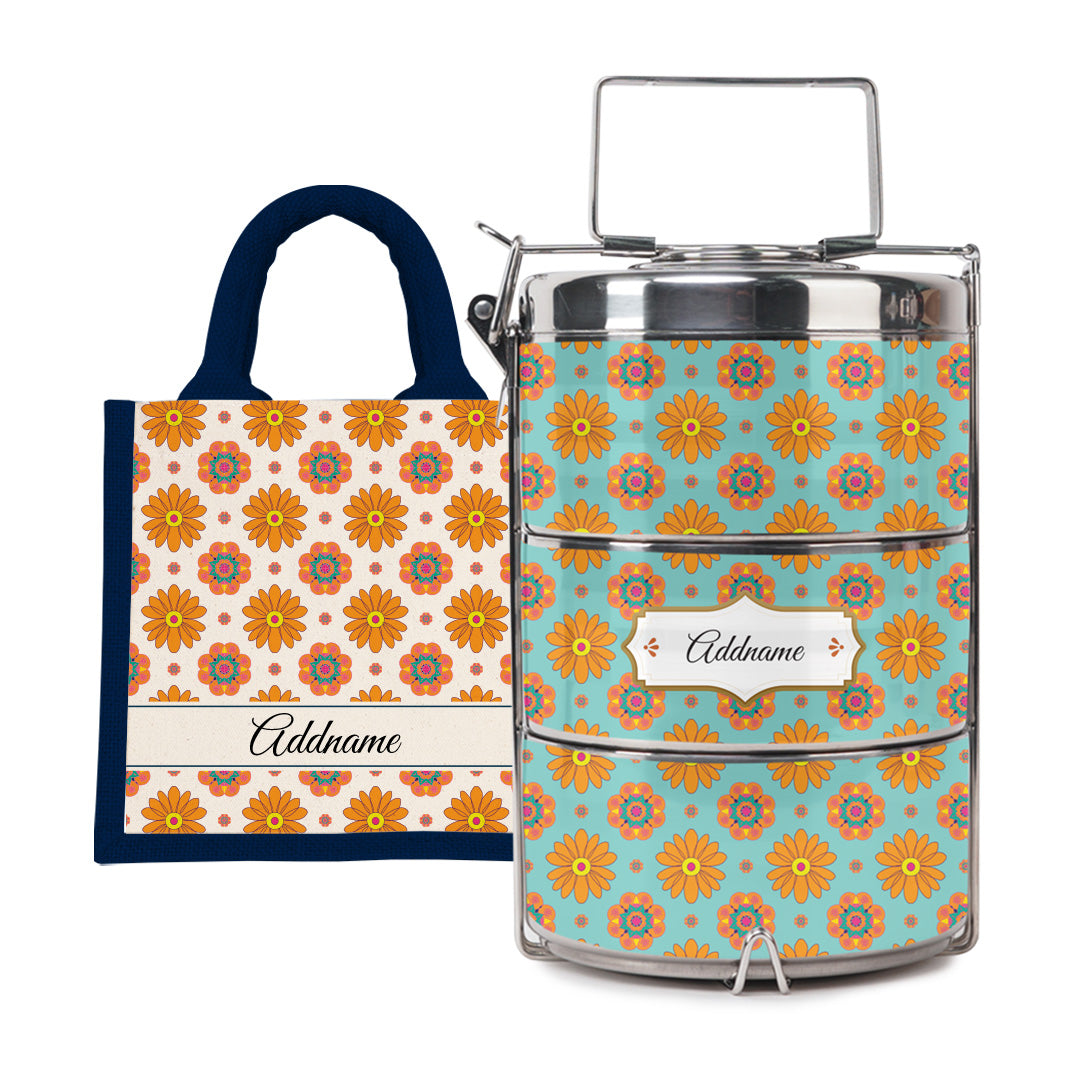 Deepavali Series - Blissful Sunshine Tiffin Carrier