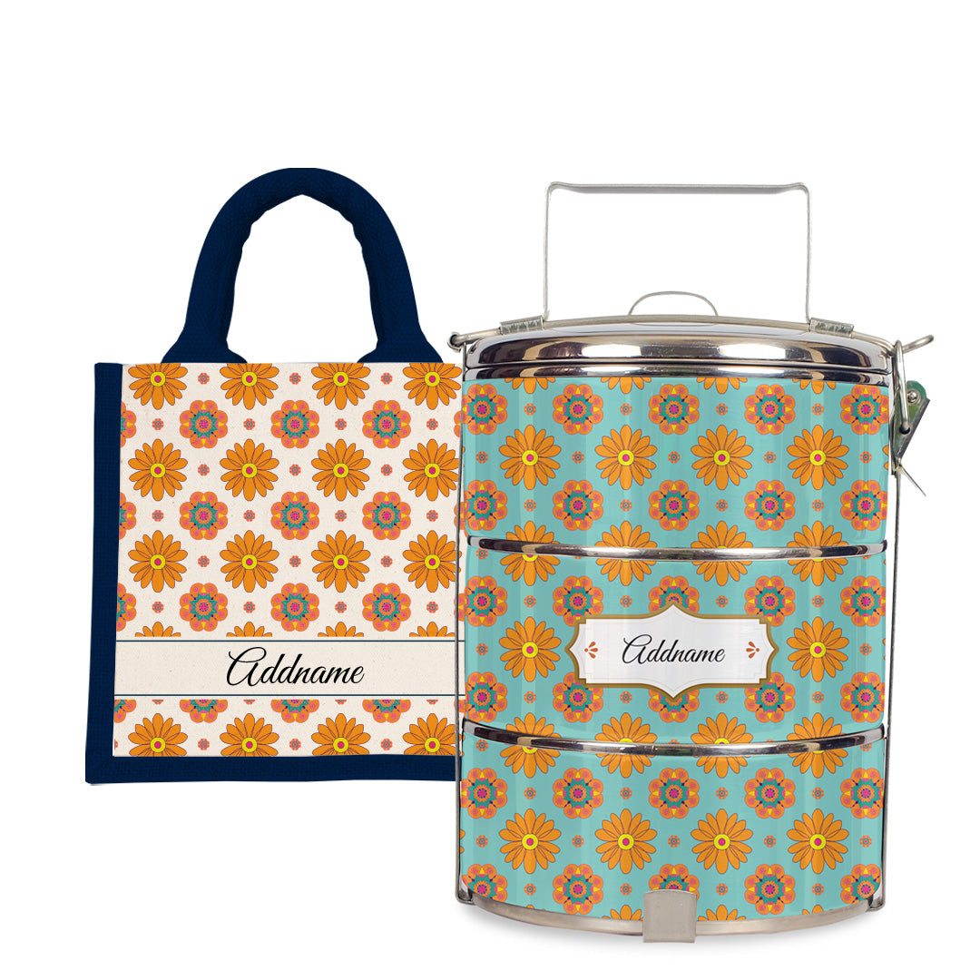 Deepavali Series - Blissful Sunshine Tiffin Carrier