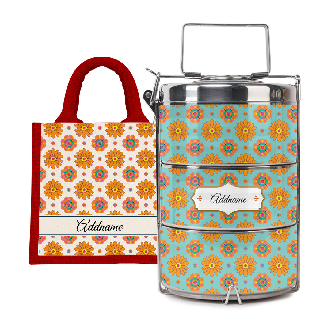 Deepavali Series - Blissful Sunshine Tiffin Carrier