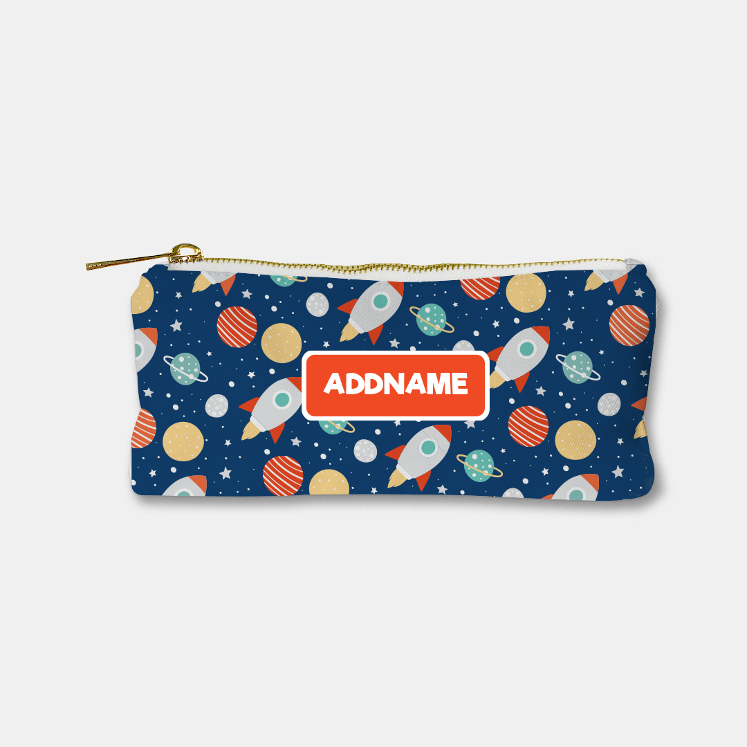 Kids Essentials - Dark Blue Spaceship Stationery Pouch