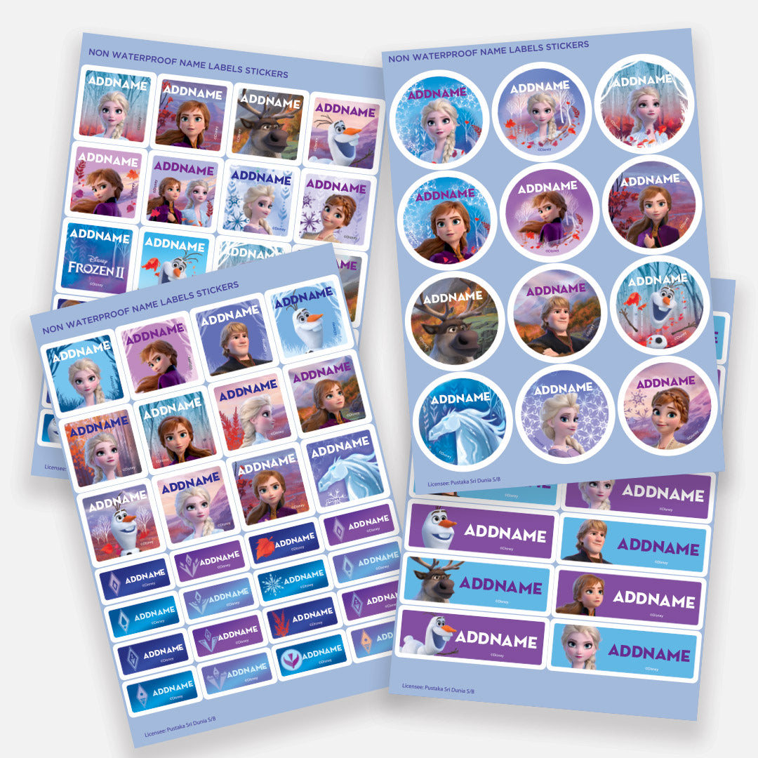 Disney Frozen 2 Destiny Calling Personalised Name Label Sticker