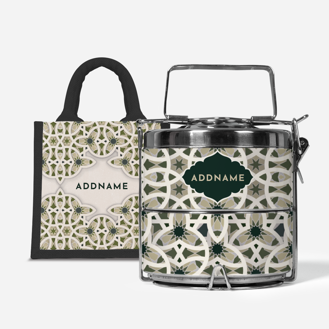 Ratu Series - Green Two-Tier Tiffin Carrier