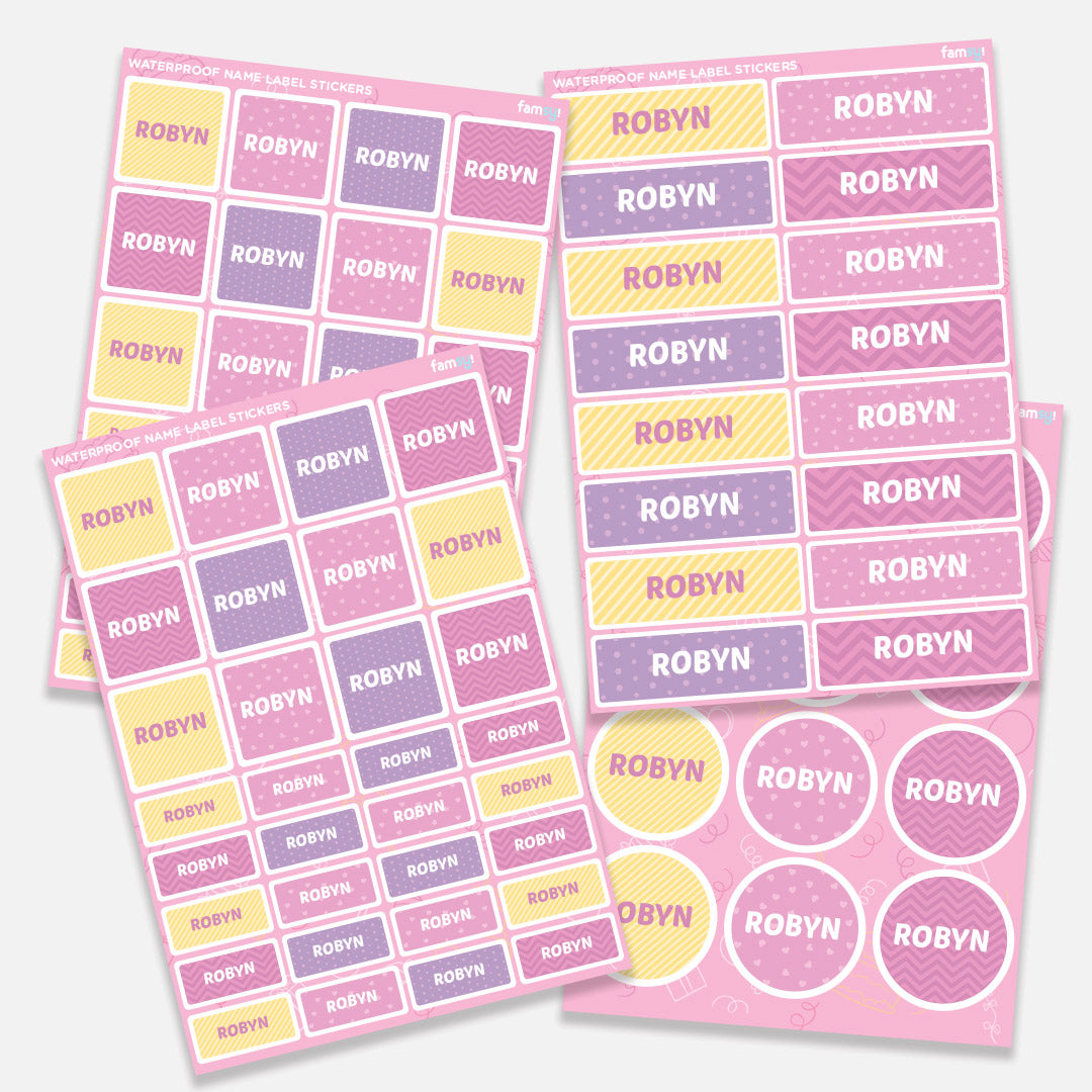 Waterproof Name Label Stickers