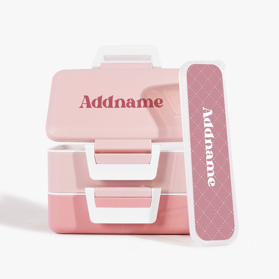 Bento Lunch Box with Cutlery Set - Blossom