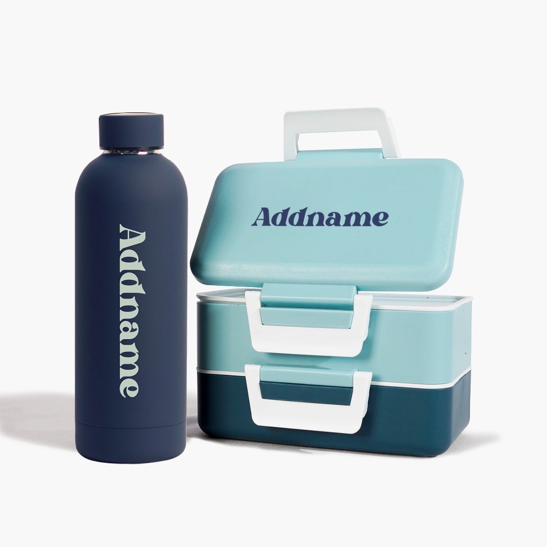 Bento Lunch Box with Mizu Water Bottle Ocean FamsyMall