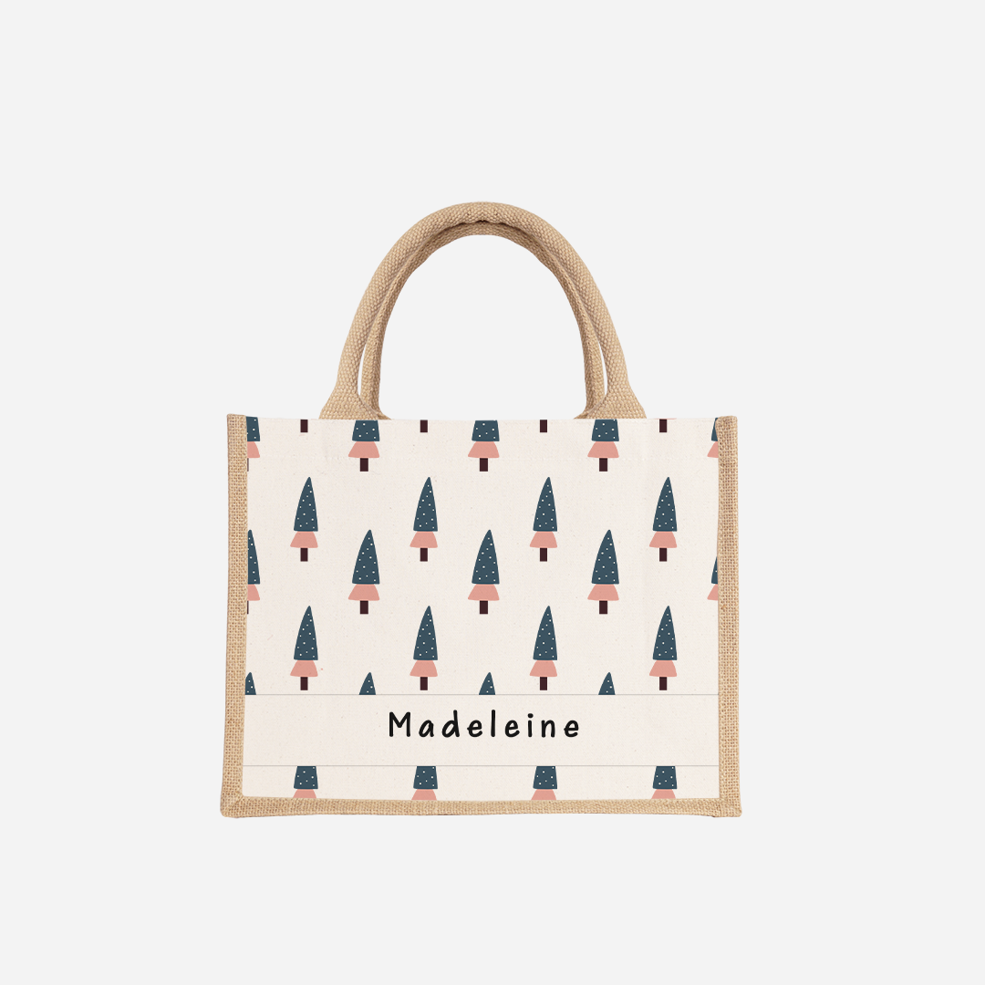 Snug at Dusk Navy Small Jute Bag