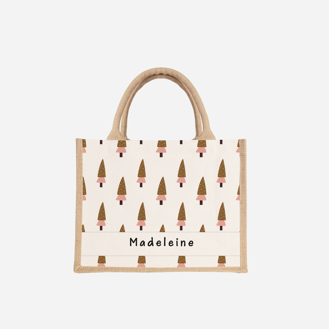 Snug at Dusk Ochre Small Jute Bag